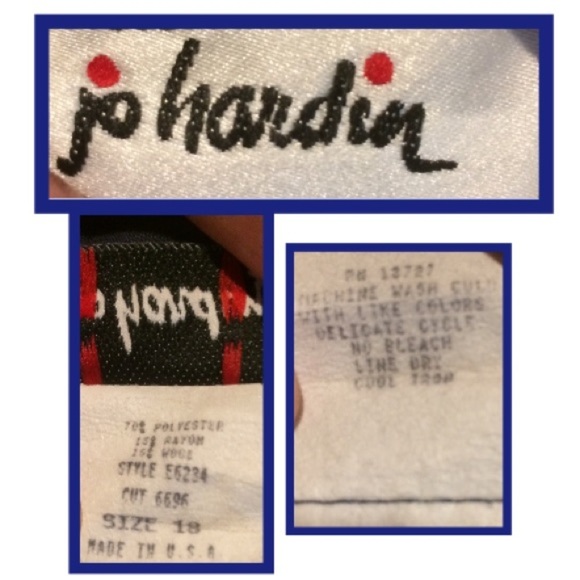 Vintage Navy Blue Pencil Skirt - Picture 5 of 8